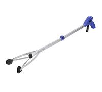 Miokycl Pince à ordures pliable pour ramasser les feuilles de jardin (poignée bleue)