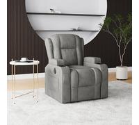 MIOOSUT Fauteuil Releveur Electrique, Fauteuil Relax électrique avec Fonction Chaleur Fauteuil de Massage à 8 Points Relax Fauteuil Relaxant avec Repose Pied Fauteuil électrique Massant (Gris B)