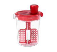 MiOYOOW Mélangeur de Vinaigrette, 1/2 Pcs 500 ML Tasse Mélange de Sauces Manuel, Mixeur avec Buse de Filtre pour Œufs, Pâte, Vinaigrette, Salade