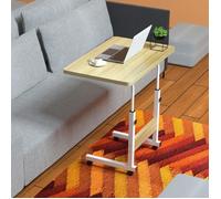 MIPAN.60x40cm Table Roulante pour Lit Canapé - Table d'Appoint Bureau Mobile Réglable en Hauteur - Bureau Informatique - Style 2