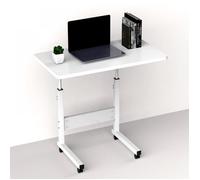 MIPAN.60x40cm Table Roulante pour Lit Canapé - Table d'Appoint Bureau Mobile Réglable en Hauteur - Bureau Informatique - Style 1