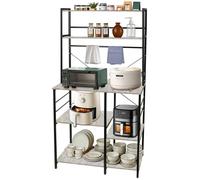 MIPAN.Desserte De Cuisine Gris - 40x90x168cm - Meuble Bas Cuisine 168 cm - Scaffale per Microonde - Mobile Cucina - Portaspezie