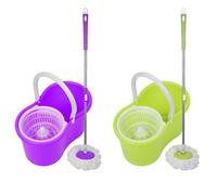 MIPAN.Set Classic Mop, Seau essoreur avec Lave-Sol - Presse Manuelle à Double entraînement - Vert