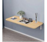 MIPAN.Table Murale Bois - Table Rabattable - Table de Salle À Manger de Cuisine Pliante Invisible - 60 x 30 - Jaune