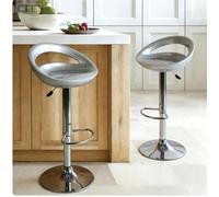 MIPAN.Tabouret Debar Reglables En Hauteur(81-101cm) - Tabouret De Bar Lot De 2 - Tabouret De Bar Gris clair