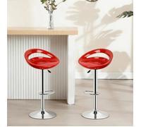 MIPAN.Tabouret Debar Reglables En Hauteur(81-101cm) - Tabouret De Bar Lot De 2 - Tabouret De Bar Roug