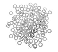 Mipcase 125 Pièces Rondelle Plate Ronde en Acier Inoxydable M6 pour Vis et Boulons, Assortiment Précis Distribution de Pression, pour Assemblage D'équipements de Précision et Moteurs