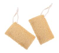 Mipcase 2 Pièces Éponge Loofah à Vaisselle Naturelle, Brosse Cuisine en Luffa, Absorption D'eau Élevée et Douceur, pour Nettoyage Ménager Cuisine