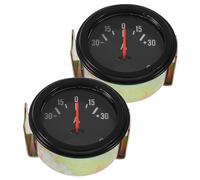 Mipcase 2 Pièces Voltmètre Automobile Ampèremètre 12v-24v 30a en Métal, pour Alternateur, Lecture Facile, Échelle Claire, Visibilité Nocturne, Testeur de Circuit Couleur Couleur Aléatoire