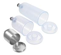 Mipcase 3 Pièces Flacon D'aérographe Airbrush Paint, 10ml 20ml 40ml | Distributeur de Peinture en Flacon, Pot de Peinture Compatible Aérographe, Installation 6mmx0.75mm