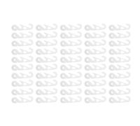 Mipcase 50 Pièces Crochet Antidérapant pour Sangle de Masque, Boucle D'extension pour Cordon de Masque, Plastique Blanc, Ajustable, Réduit la Pression Oreilles