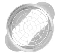 Mipcase Adaptateur Plat Climatiseur Mobile en Plastique, Raccord à Embout Plat pour Tuyau D'évacuation, avec Grille Plastique, 1 Set, Installation Facile