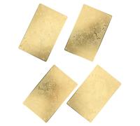 Mipcase Amulette Feng Shui Tai Sui en Cuivre 2026 Année du Cheval, Carte Amulette Compacte et Légère, Lot de 4 pour Protection et Prospérité, à Transporter en Portefeuille