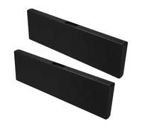 Mipcase Boîte à Pied Lot de 2 Pièces en Plastique Noir à Coulisse Numérique Mousse Intérieure, Rangement Portable pour Atelier et Ingénieurs
