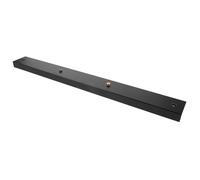Mipcase Capot de tableau de bord encastré rectangulaire en fer noir 500 MM 2 trous pour salle à manger et plafonniers