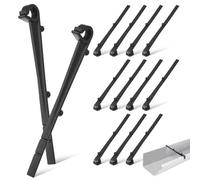 Mipcase Clips De Fixation De Gouttière 20 Pièces Accessoires De Protection De Gouttière Pour Brosse Et Filet Installation Discrète Pour Entretien De Sur Toit Plat Et Zones Venteuses