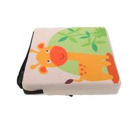 Mipcase Coussin Rehausseur Chaise Garçon Fille Respirant Lin Imprimé Coussin Portable Anti-dérapant pour Garçon Fille et Écolier Compatible Chaises à Manger et Bureau Entretien Facile