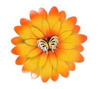 Mipcase Décoration Murale Métal Avec Motif Floral Ornement Suspendu Pour Extérieur Statue De Fleur Métal Pour Jardin Et Terrasse