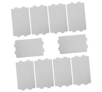 Mipcase Feuille de Mica Isolante Argentée Protection Thermique Résistante, Accessoire en Papier Mica, Lot de 10 Pièces, Coupe Facile pour Guide D'ondes pour Four à Micro-ondes