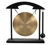 Mipcase Gong Feng Shui en Laiton avec Support et Maillet Accessoire Zen pour Chance et Richesse Décoration Intérieure Apaisante pour Maison et Bureau