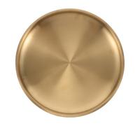 Mipcase Grand Bol Décoratif Doré en Acier Inoxydable pour Entrée | Vide-poches pour Clés et Bijoux, Table D’Entrée, Couloir, Centre de Table, Style Moderne