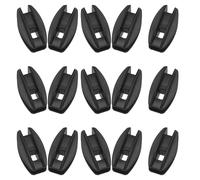 Mipcase Isolateur de Fil de Clôture Électrique pour Système de Clôture Électrique Extérieur 20 Pièces en Plastique Noir Protection Haute Efficacité, Design Précis