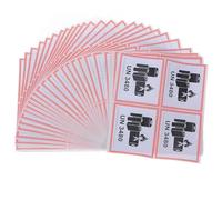 Mipcase Lot de 100 Étiquettes Autocollantes pour Batteries au Lithium, Avertissement Sécurité Incendie, Adhésif Plaqué Cuivre, Facile à Coller pour Transport Sûr