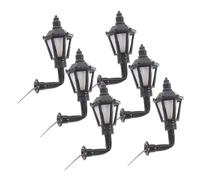 Mipcase Lot De 6 Lampes Murales Miniatures Européennes Applique Murale Intérieur Mini Lampe De Simulation 3.30 X 2.00 X 1.50 cm Décoration De Micro Paysage pour Bureau Table Basse Fenêtre