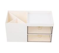 Mipcase Organisateur de Maquillage pour Salle de Bain et Bureau Boîte de Rangement Compartimentée pour Cosmétiques Tiges