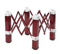 Mipcase Pied de Table Réglable en Hauteur Pied Métal Pliable Marron pour Camping et Extérieur