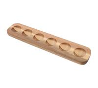 Mipcase Plateau à Œufs Bois Support de Stockage pour Œufs de Poulet Bac à Œufs Élégant Compartiments pour Cuisine