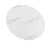 Mipcase Plateau de Table Rond Blanc 40cm en Panneau Haute Densité, Plateau de Table Standard, Design Élégant et Polyvalent pour Bureau et Table Basse d’Extérieur