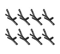 Mipcase Poignée de Tirage Poignée de Meuble Bouton de Placard Ensemble 8 Pièces Alliage de Zinc Noir pour Tiroir Wardrobes Cuisine Salle de Bain Meubles Maison