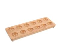 Mipcase Porte-œufs Bois Contenant pour Œufs Plateau de Rangement pour Œufs Support de Comptoir de Camping