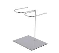 Mipcase Support à Bottes Pratique et Facile à Utiliser Argenté en Acier Inoxydable Présentoir Spécial pour Bottes pour Magasin ou Usage Intérieur