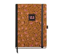 Miquelrius Agenda 2025, agenda annuel 155 x 213 mm, vue hebdomadaire, couverture carton doublé plastifié, spirale, fermeture élastique, papier 80 g/m², catalan, anglais et portugais, automne