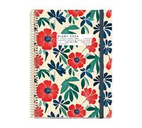 Miquelrius - Agenda 2026 vue hebdomadaire, format similaire A5+ (155 x 213 mm), Planification hebdomadaire, Couverture rigide en carton, Spirale, Fermeture élastique en caoutchouc, Papier 80 g/m²