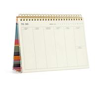 Miquelrius - Agenda Semainier TO-DO WIRE-O, Format : 210 x 140 mm, Agenda Intemporel, Reliure Double Spirale, 54 feuilles, Fond Carton Ligné, Papier ivoire 80 g/m²