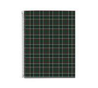 Miquelrius - Cahier à reliure spirale A4, 100 feuilles lignées de 70 g/m², Couverture en carton rigide, 4 bandes de couleur, 4 trous, Carnet ligné, Campbell