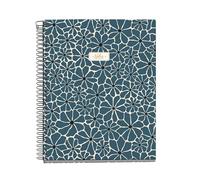 Miquelrius - Cahier à reliure spirale A5, 100 feuilles lignées de 70 g/m², Couverture en carton rigide, 4 bandes de couleur, 2 trous, Carnet ligné, De jolies fournitures scolaires et de bureau
