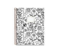 Miquelrius - Cahier A4, Couverture rigide, 4 Bandes de couleur, 120 Feuilles à carreaux, Papier durable 70 g/m² microperforé, 4 Trous, Design grenade