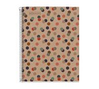 Miquelrius Cahier A4 recyclé 80 feuilles recy s 80 g/m² Carnet uni avec feuilles vierges pour dessin, lettering ou croquis, couverture recy 4 trous