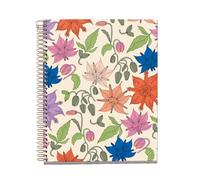 Miquelrius - Cahier A5, 4 bandes de couleurs, quadrillage 5 x 5 mm, 120 feuilles de 70 g/m², carnet à spirales, cahier quadrillé