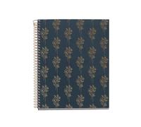 Miquelrius - Cahier A5 quadrillé à petits carreaux, Carnet spiralé avec 100 feuilles en 4 couleurs pour organisation, Papier 70 g/m² haute opacité, 2 trous pour classeur, Bouquets
