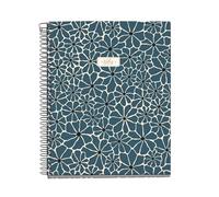 Miquelrius - Cahier A5 quadrillé à petits carreaux, Carnet spiralé avec 100 feuilles en 4 couleurs pour organisation, Papier 70 g/m² haute opacité, 2 trous pour classeur, Prussia