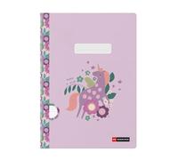 Miquelrius - Cahier agrafé A4 petits carreaux, 48 feuilles papier extra opaque 70 g/m², reliure agrafée, couverture cartonnée plastifiée, garde imprimée, espace pour le nom, Wish