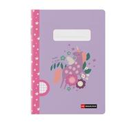 Miquelrius - Cahier agrafé A5 petits carreaux, 48 feuilles papier extra opaque 70 g/m², reliure agrafée, couverture cartonnée plastifiée, garde imprimée, espace pour le nom, Wish