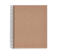 Miquelrius - Cahier de recyclage A5 DIY, 120 feuilles grille 5 mm, 4 bandes de couleur, papier 80 g/m², 2 forets, 100% recy ouverture carton couleur artisanat