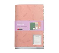 Miquelrius - Cahiers cousus A5 (142 x 210 mm) - Lot de 3 carnets, intérieur blanc pointillé, 32 feuilles de 80 g/m² chacune, couvertures cartonnées imprimées mate, collection Feeling Mallorca