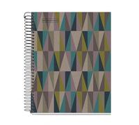 Miquelrius - Carnet A5 ligné 7 mm, Bloc-notes en papier 100% recyclé 80 g/m², Cahier écologique de 80 pages unies, Reliure spirale, Eco Rombos